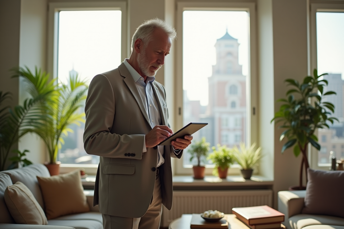 Homme confiant remplissant des formulaires administratifs
